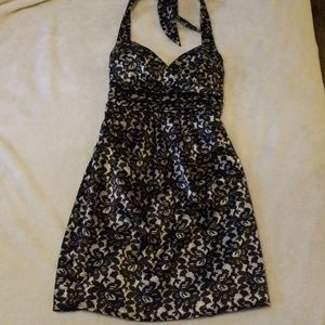 Halter pencil midi dress